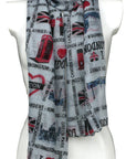 London Icon with London Street Name Souvenir Scarves