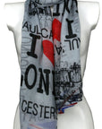 UK Flag With London Street Name Souvenir Scarves