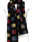Owl Viscose Large Lightweight Scarf Shawl Sarong Wrap