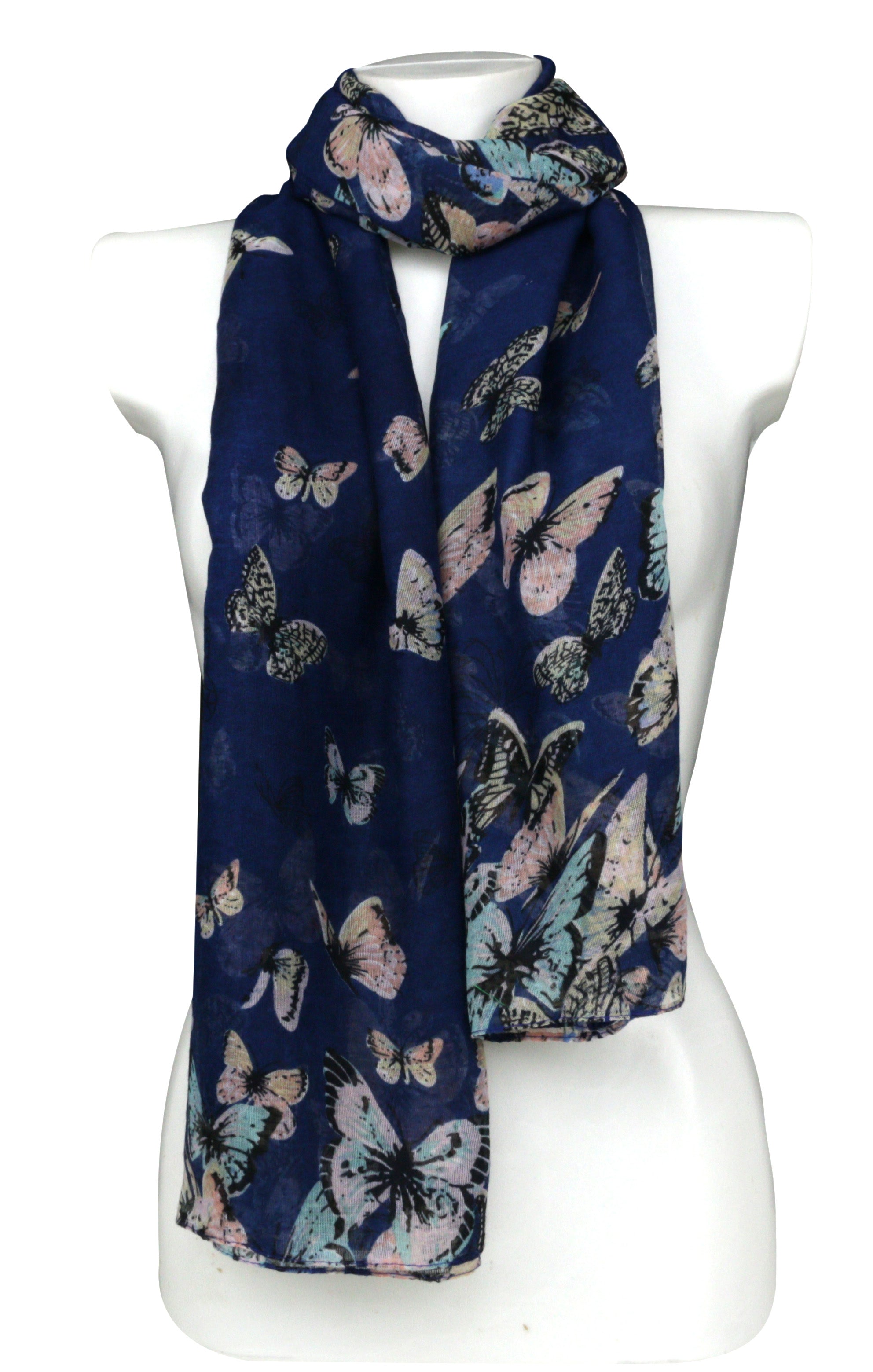 Colourful Butterfly Scarves Shawl Cover-up