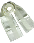 Chiffon Satin Striped Plain Lightweight Soft Silky Ladies Scarf Shawl Wrap