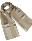 Chiffon Satin Striped Plain Lightweight Soft Silky Ladies Scarf Shawl Wrap