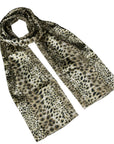 Shiny Leopard Design Chiffon Scarves