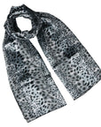 Shiny Leopard Design Chiffon Scarves