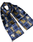 Check Dog Breed Design Chiffon Scarves