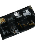 Multi Dog Print Chiffon Scarves