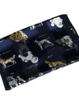 Multi Dog Print Chiffon Scarves