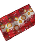 Snowflakes Christmas Balls Chiffon Satin Striped Shawl Scarves