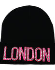 London Diamond Design Beanie Hat
