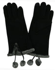 Plain Super Soft Touch Screen Full Finger Ladies Gloves