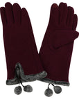 Plain Super Soft Touch Screen Full Finger Ladies Gloves