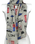 London Small Icons Souvenir Scarves