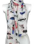 London Small Icons Souvenir Scarves