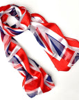Union Jack British UK Flag Soft Satin Silky Chiffon VE Day Scarf