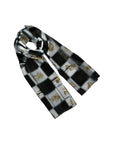 Cute Dog Checked Design Scarves