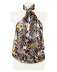 Flowers Floral Design Silky Satin Chiffon Soft Ladies Scarf Shawl Wrap
