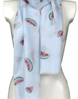 Watermelon Slice Design Long Shawl Scarves