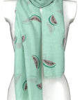 Watermelon Slice Design Long Shawl Scarves