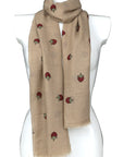 Strawberry Viscose Large Lightweight Scarf Shawl Sarong Wrap