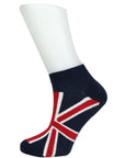 Union Jack British UK Flag Vintage Unisex Cotton Trainer Low Cut Socks