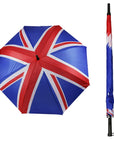 Union Jack British Flag Auto Open Golf Umbrella