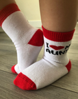 I Love My Auntie Socks, Baby Newborn Kids Socks, Unisex Seamless Cotton Rich Novelty Socks 0-3 Years