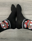 London Red Bus Double Decker Bus Socks, Novelty Fun Gift Unisex Socks
