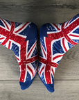 Union Jack British UK Flag Patriotic Calf Socks, Novelty Fun Gift Unisex Socks