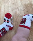 Seamless London Union Jack Big Ben Guard Baby Newborn Toddler Gift Fun Socks