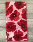 White Poppy Floral Remembrance Day Shawl Scarf