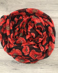 Black Poppy Floral Remembrance Day Viscose Sarong Shawl Scarf