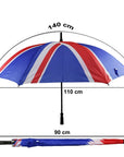 Union Jack British Flag Auto Open Golf Umbrella