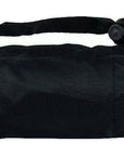 Classic Crook Wooden Effect Handle Compact Auto Open Black Brolly Umbrella