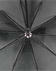 Classic Walking Stick Umbrella Leather Crook Handle Black Wedding Brolly