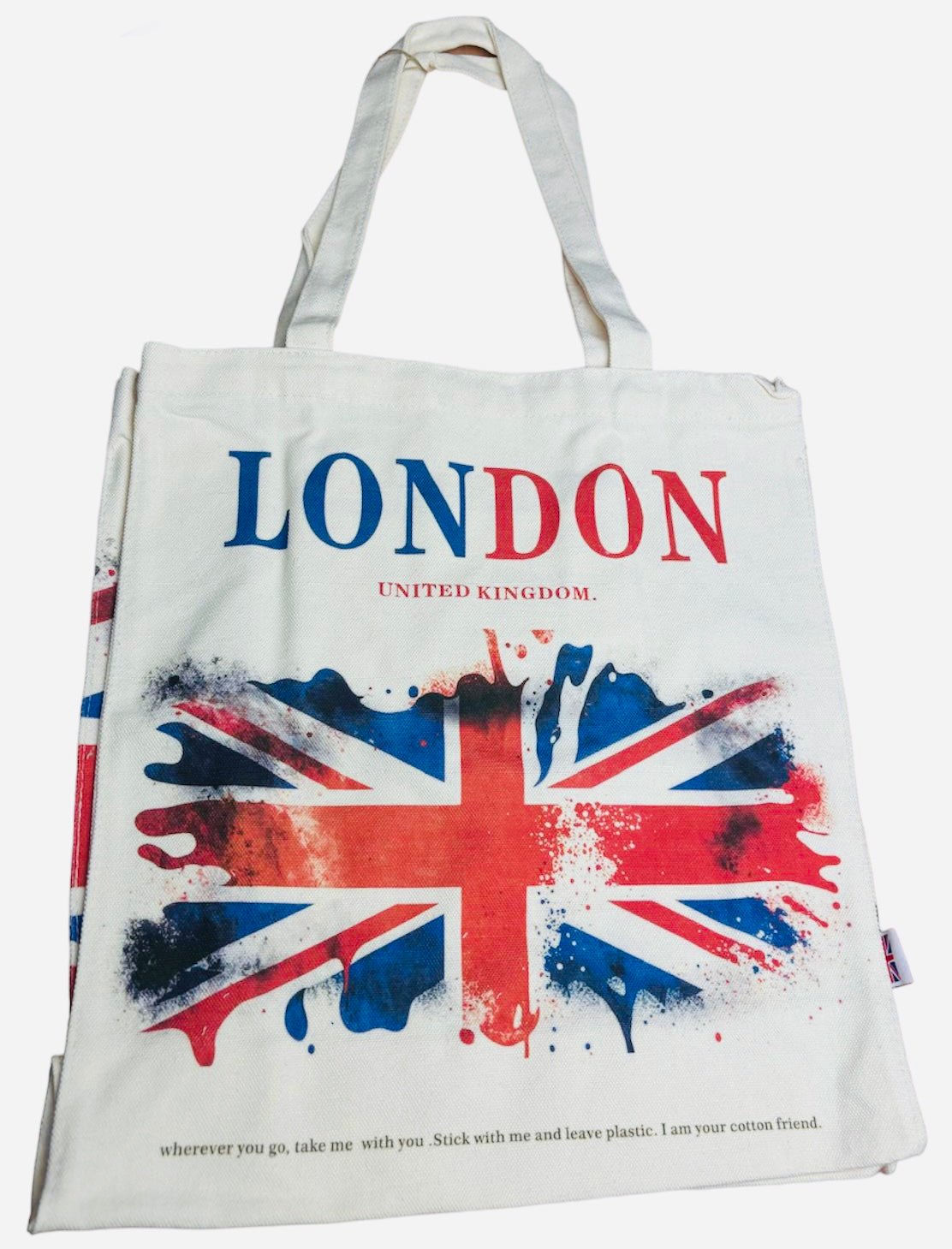 London Tote Bag Reusable Shopping Bag Cotton Shoulder Bag