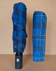 Classic Tartan Compact Travel Umbrella – Auto Open & Close Brolly