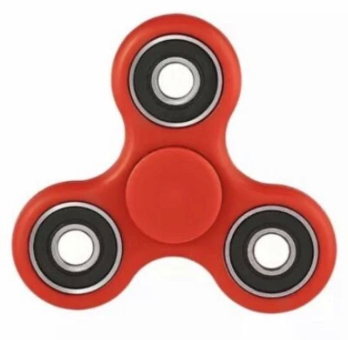 Red Fidget Spinner Hand Focus Spin Fast Bearing Stress Toy