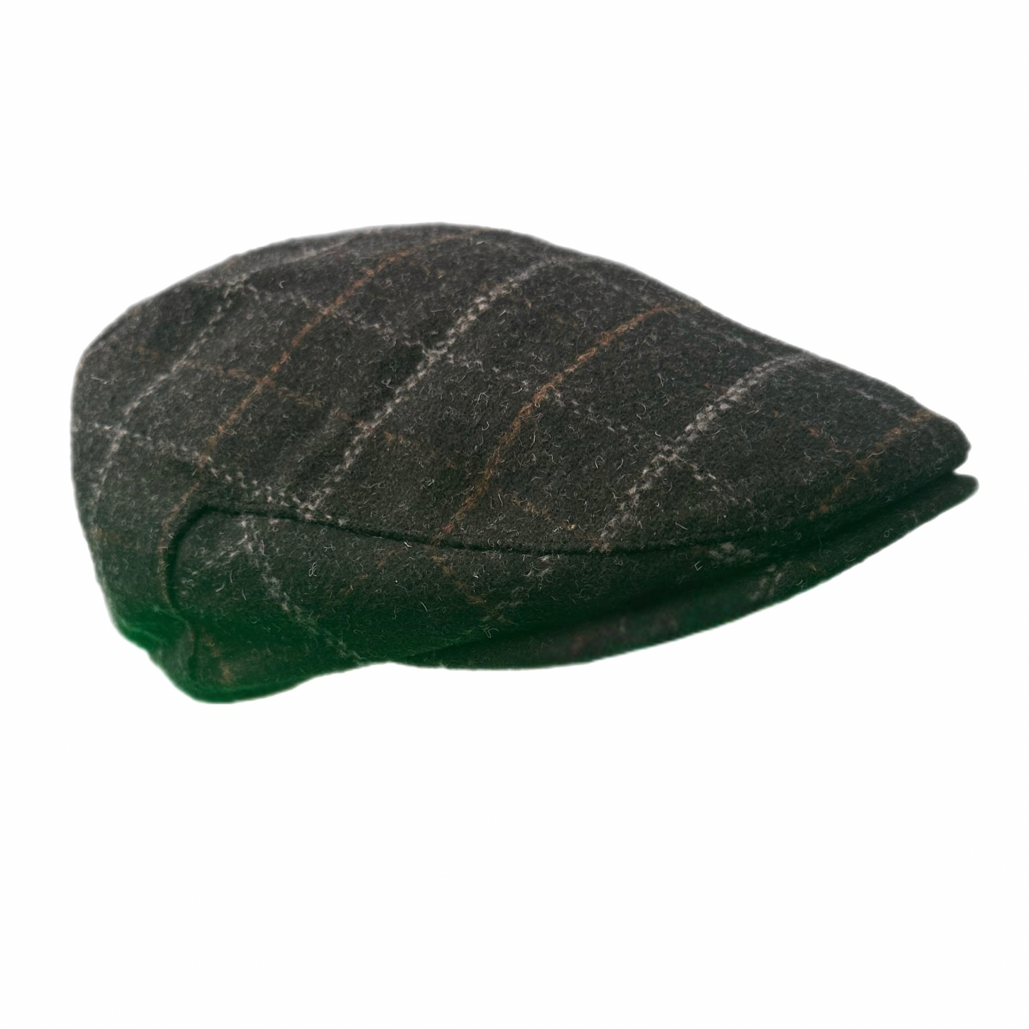 Wool Blend Flat Cap, Vintage Tweed Check Plaid Ivy Cap, Gift for Him