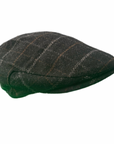 Wool Blend Flat Cap, Vintage Tweed Check Plaid Ivy Cap, Gift for Him