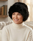 Women's Faux Fur Russian Cossack Bucket Hat Adjustable Winter Cap