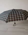 Classic Tartan Compact Travel Umbrella – Auto Open & Close Brolly