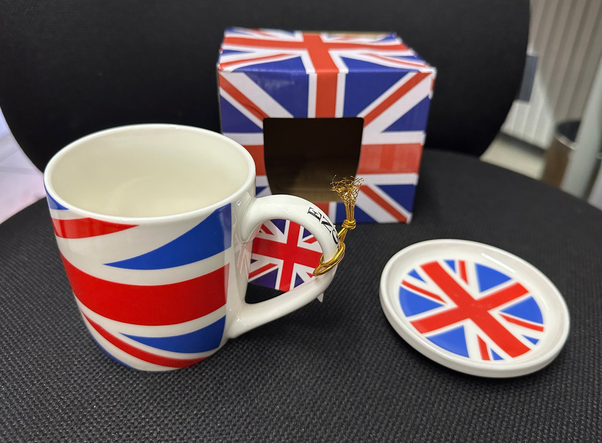 Mugs with coasters