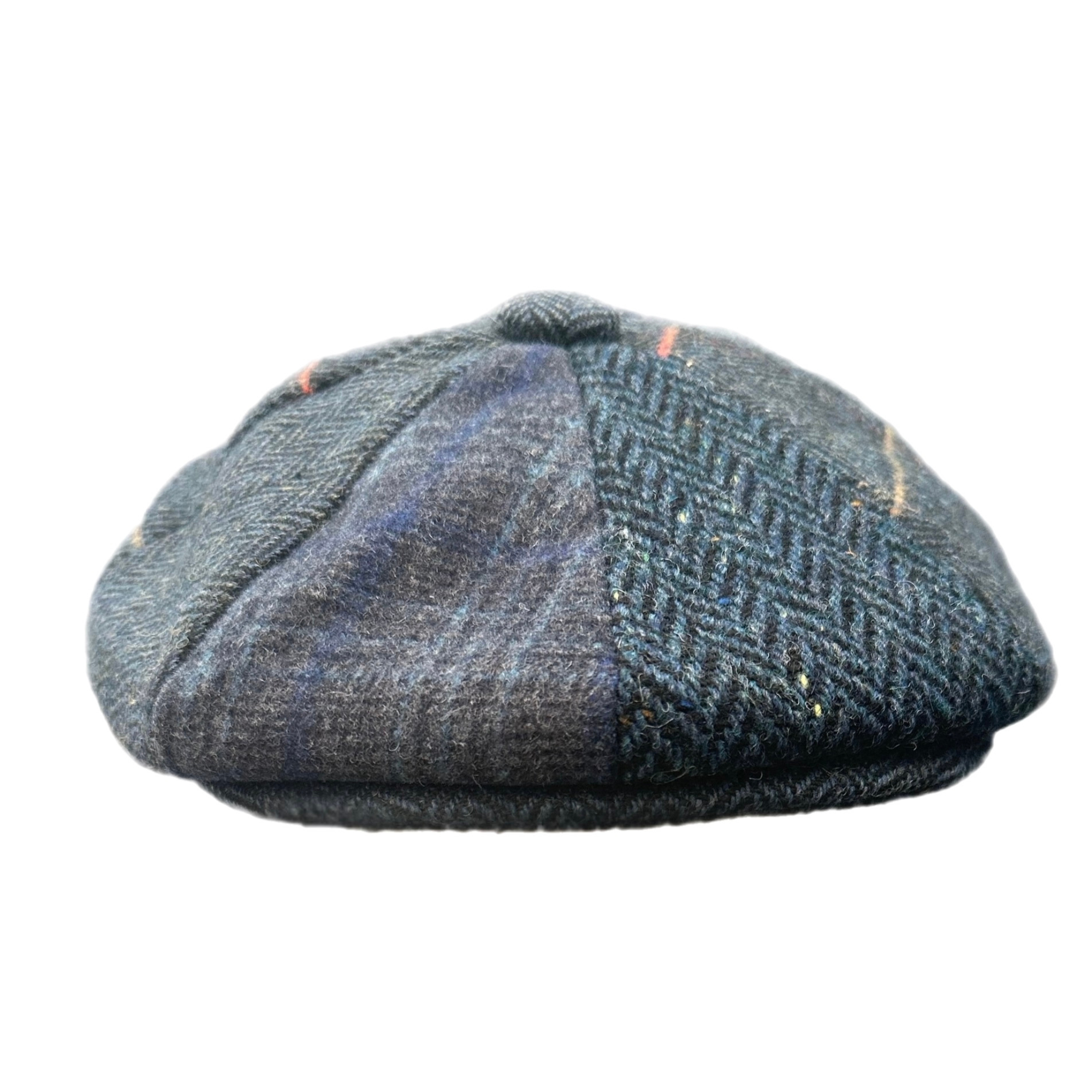 Newsboy Cap Tweed Flat Cap, Patchwork Wool Baker Boy Hat, Peaky Blinders Vintage Style Flat Cap, Gift for Him