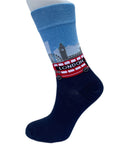 London Skyline Red Bus Big Ben Socks, Novelty Fun Gift Socks