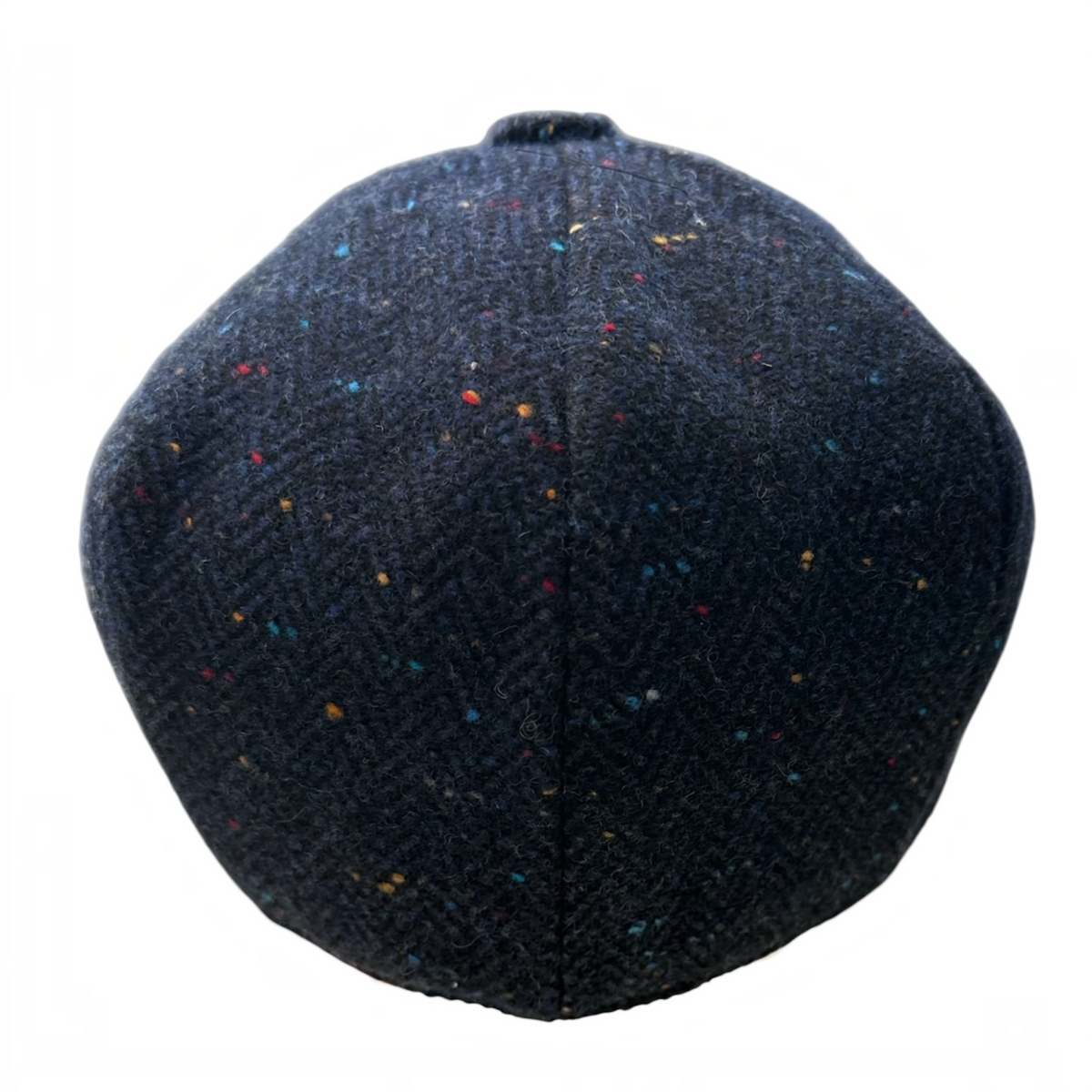 Newsboy Cap Herringbone Navy Flat Cap, Wool Baker Boy Hat, Peaky Blinders Vintage Style Flat Top Cap, Gift for Him