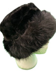 Women's Faux Fur Russian Cossack Bucket Hat Adjustable Winter Cap