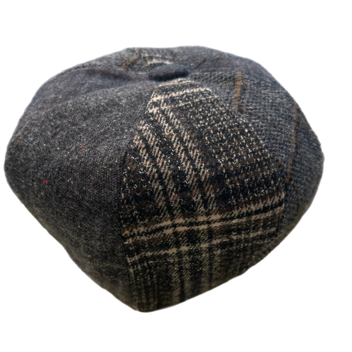 Newsboy Cap Tweed Flat Cap, Patchwork Wool Baker Boy Hat, Peaky Blinders Vintage Style Flat Cap, Gift for Him