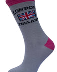 Seamless Union Jack London England Cotton Rich Socks, Novelty Fun Gift Ladies Women’s Socks