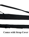 Auto Open Large Black Golf Umbrella with Wooden Stick Handle