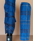 Classic Tartan Design Auto Open & Close Umbrella, Compact Travel Size Brolly